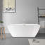 Baignoire autoportante en acrylique 59 po. X 30 po.