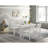 Winston Porter Velis 5PC Dining Set With Table And 4 Chairs In White