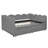 Linen Fabric Daybed with Two Drawers and USB Port-433412675-433412676