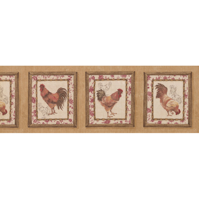 Bordure de papier peint Priester, Brun