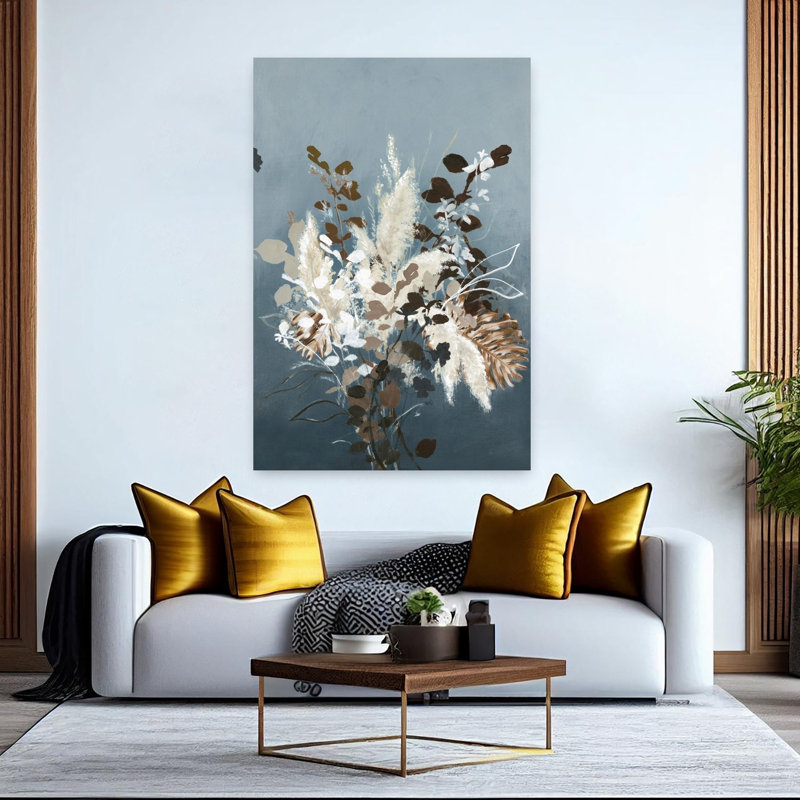 Feuilles lumineuses 3, art contemporain abstrait, H 60 po x l 40 po