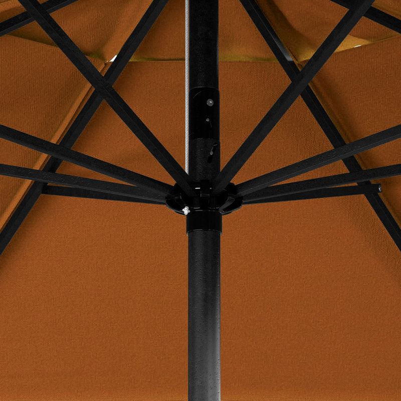 Parasol de marché en aluminium 7,5 pi avec manivelle et inclinaison Pacifica, Toile toscane performance
