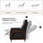 Fauteuil inclinable en cuir Mid-Century-250494007