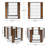 31.5'' H 6 Panel Metal Exercise Pen With Pet Door Outside Use-96069200