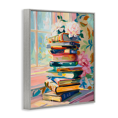 Vivid Bookstack par Window Fric Giclee, design par Arlington Prints