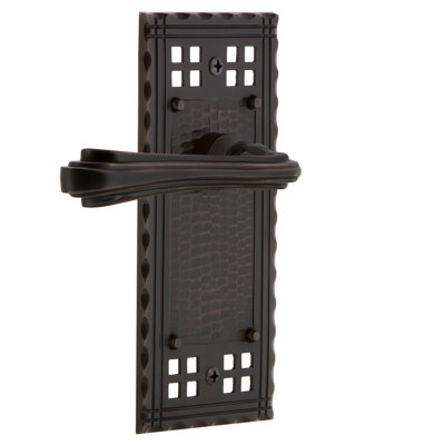 Assiette double artisanale avec levier fleur Craftsman