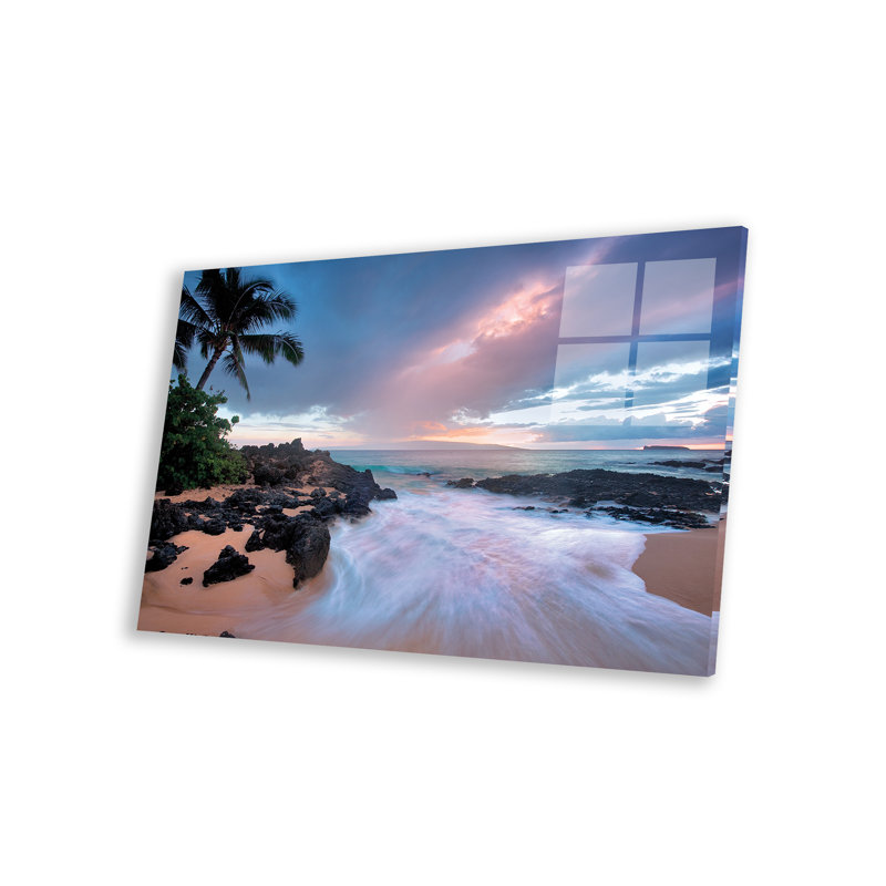 «Sunset Beach On Plastique / Acrylique» par Dennis Frates, peinture
