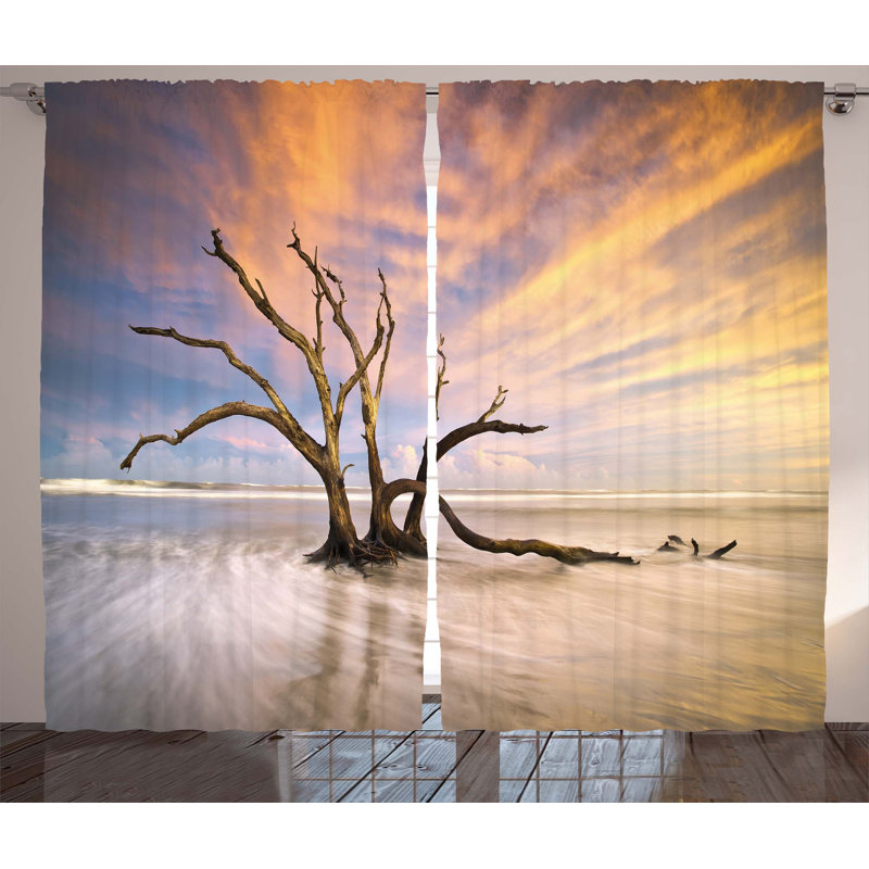 Semi Sheer Curtain Pair, 54" W x 96" L