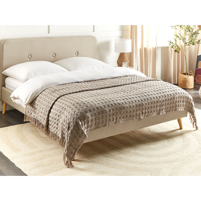 BERE Cotton No Pattern Bedspread, Taupe