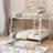 Metal Bunk Bed with Trundle-102095730-112510105