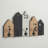 Cayden Wall Mounted Coat Rack in Black/Brown