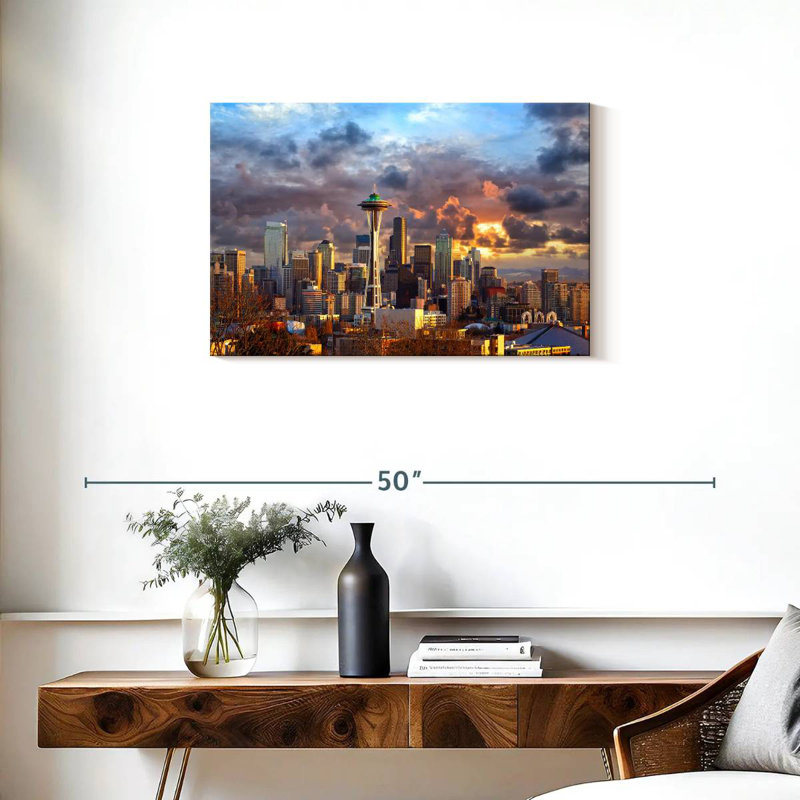 Ravi Seattle Sunset Sky, 20" H x 30" W