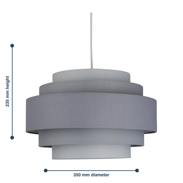 23.50cm H Cotton Drum Pendant Shade ( Uno )