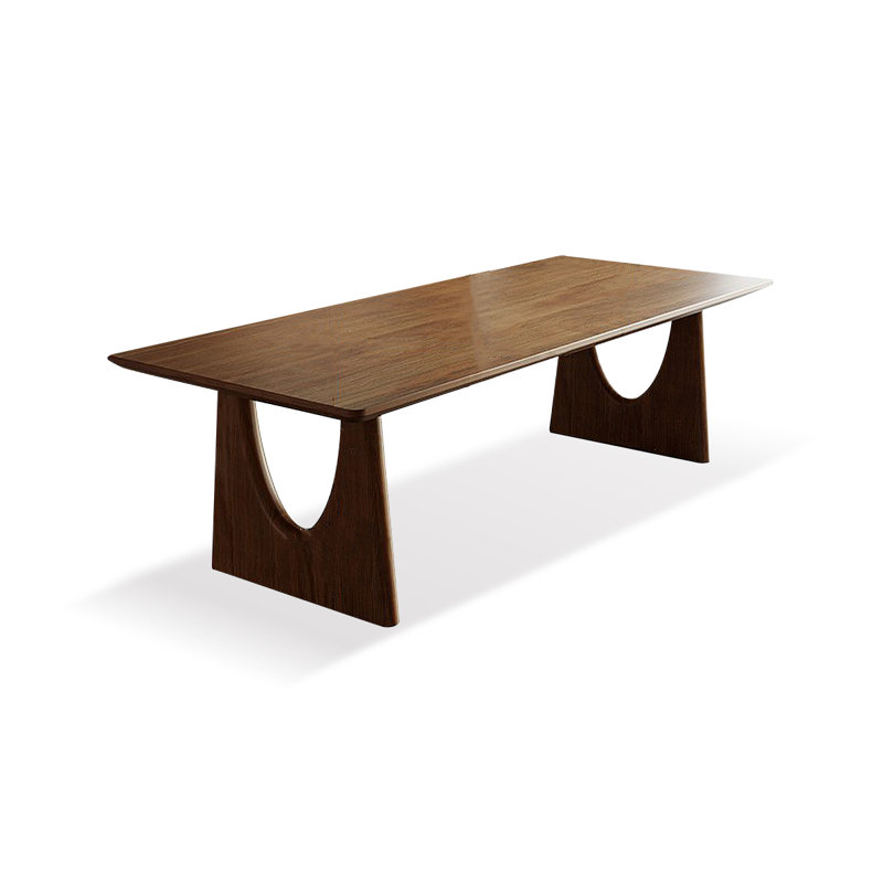 Brown Rectangular Solid Wood Dining Table, 29.53"H x 62.99"L x 31.5"W