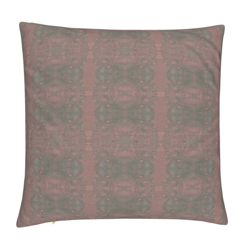Centerpiece Square Pillow Cover & Insert, 22"H x 22"W, Salmon Geometric