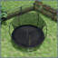 Trampoline 12 pi (trampoline double couleur), trampoline pour enfants et adultes avec filet et échelle, poteau de clôture incurvé