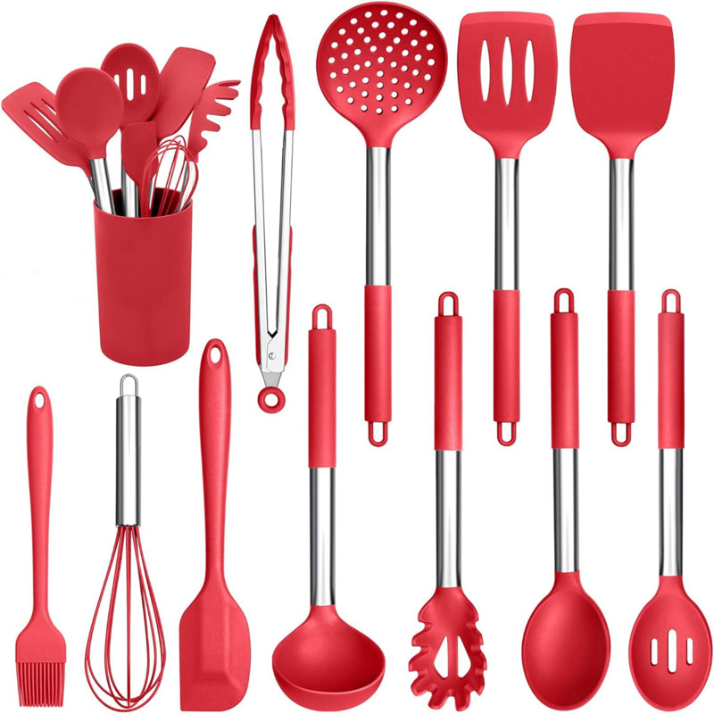 Rareweaves 12 Utensil Set, Red