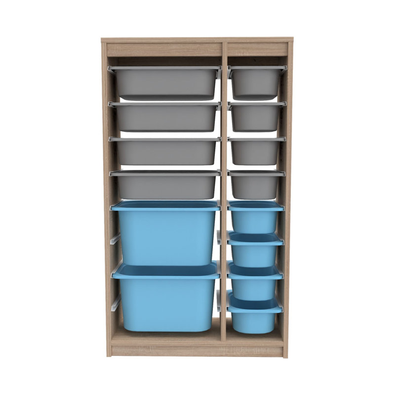 Armoire polyvalente moderne | 100% panneau de particules enduit de mélamine, épaisseur: 0,7 pouce | Comprend de nombreuses tablettes, des pieds en plastique et une conception murale | Parfait pour le bureau à domicile, le salon ou les solutions de rang