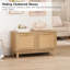 Banc de rangement pour chaussures en rotin