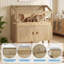 Grande cage pour petits animaux, armoire de rangement en bois
