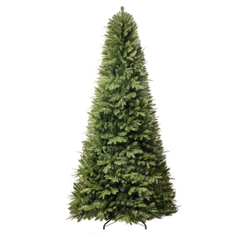 Traditional 4.5ft Prelit Artificial Christmas Tree with Warm Lights and Metal Stand