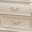 Table de chevet 2 tiroirs avec pieds Queen Anne