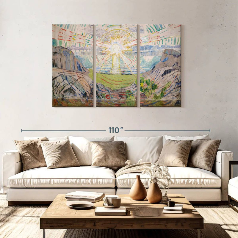 Le soleil d'Oberle 1912-1913, H 48 po x l 74 po
