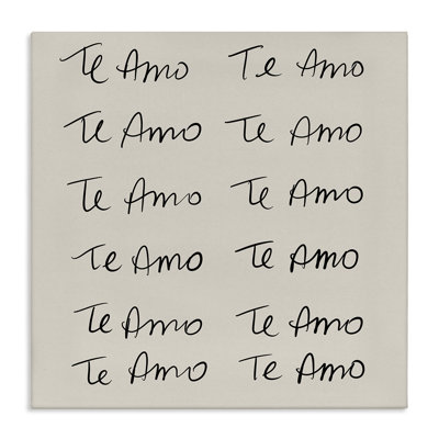«Te Amo Repetitivo», art mural sur toile par SD Graphics Studio