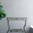 32X15x31" Maggie Galvanized Tray Table Accent Table