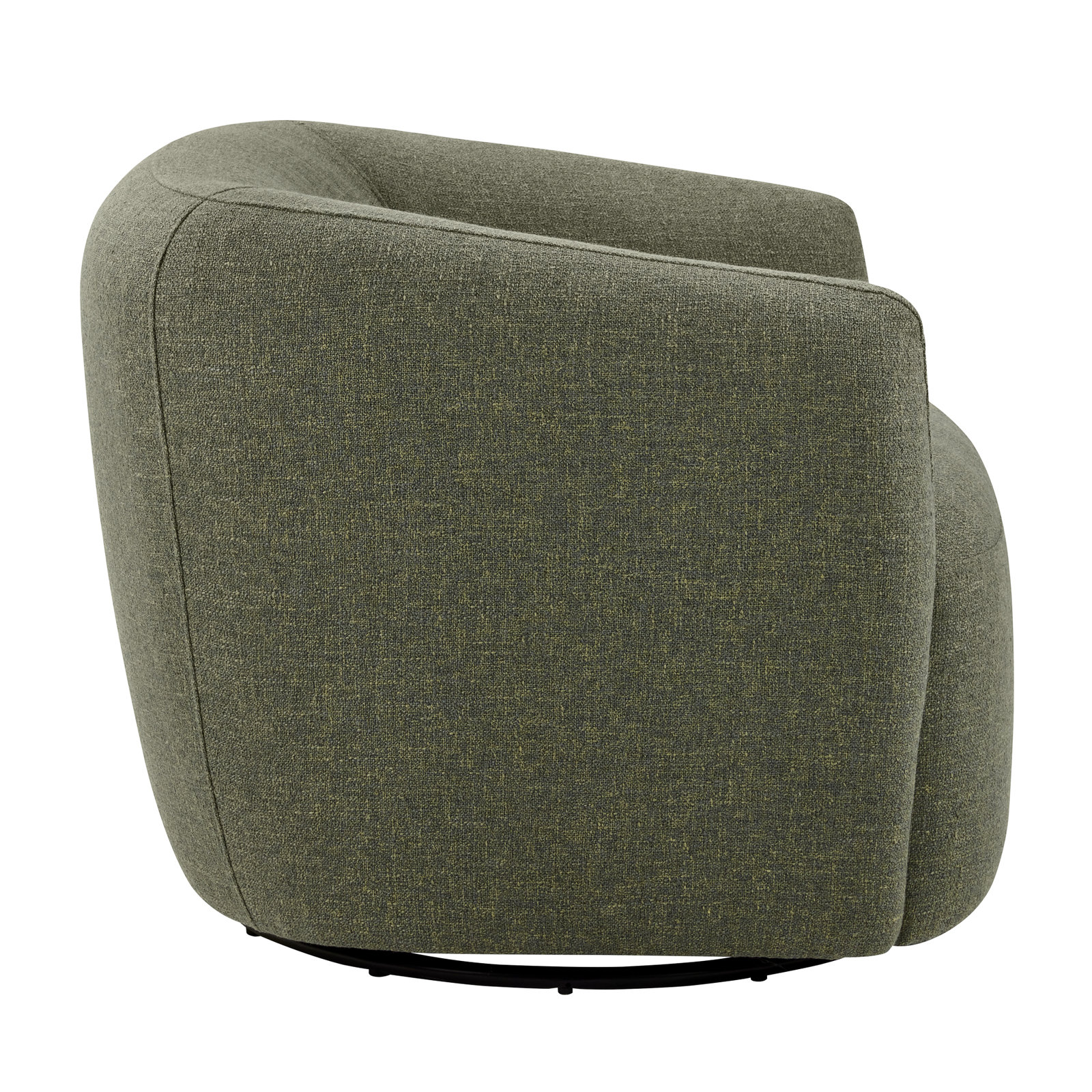 Jeremiah Pine Swivel Armchair, Nathan Hemp Tweed