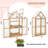 27 In. W X 16 In. D X 52 In. H Garden Cold Frame Greenhouse