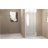 Pivot Shower Door With Aluminum Frame, Half Frame Shower Door With Stainless Steel Handle-125293684