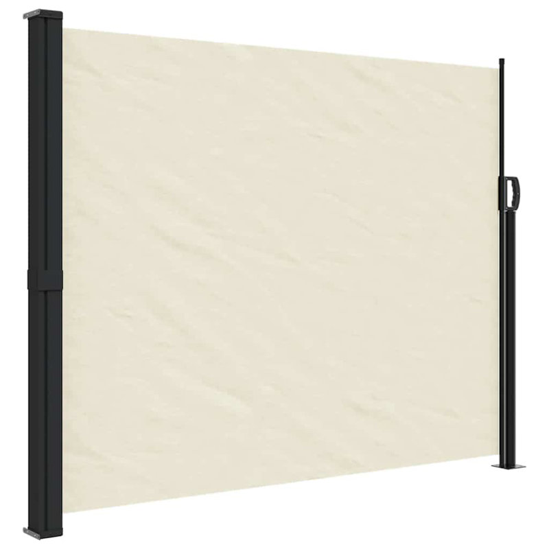 Retractable Side Awning, 160cm H x 300cm W, Cream