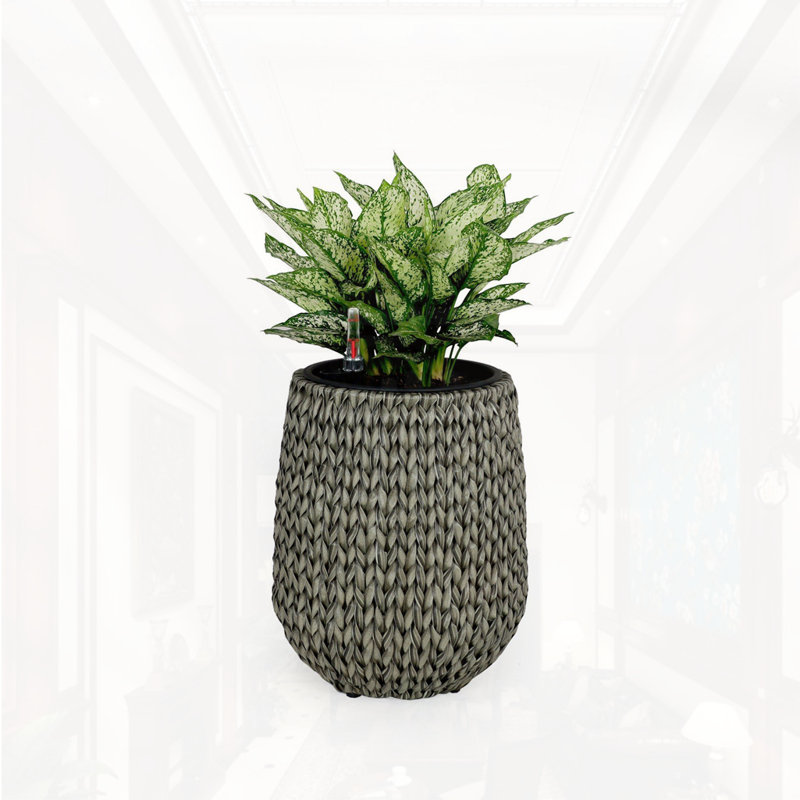 Pot à fleurs en osier 13,4 po