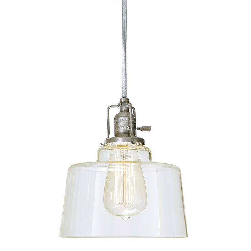 Shumway 1 - Light Single Pendant, Satin Nickel
