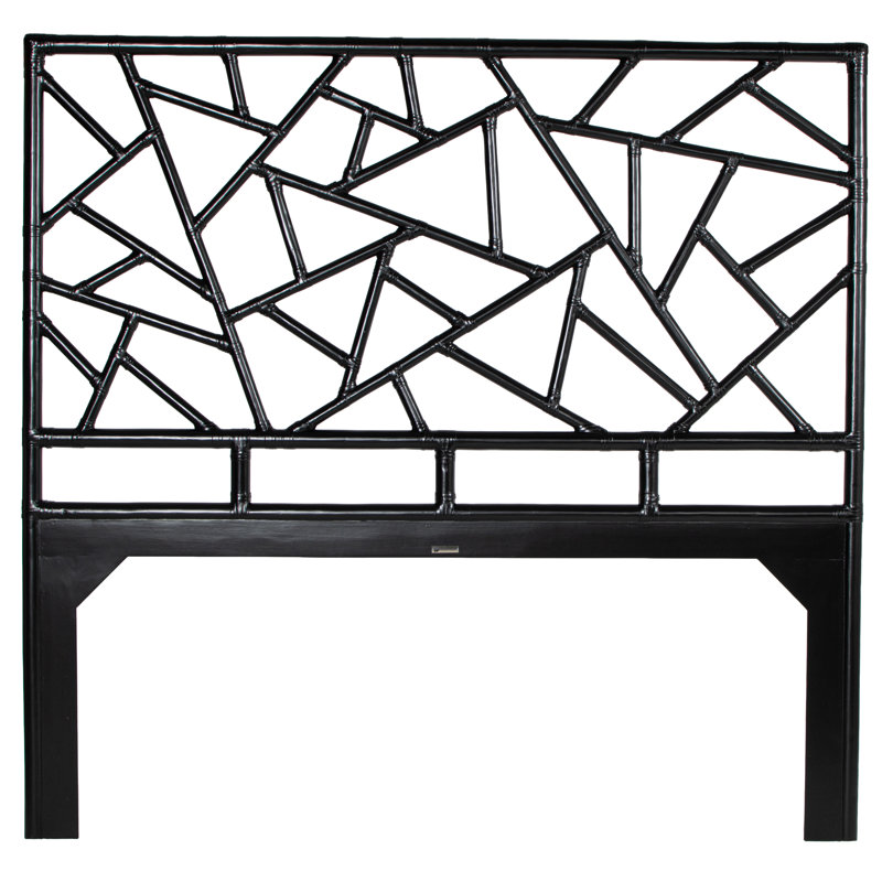 Tiffany Collection Open-Frame Headboard, Black, Queen