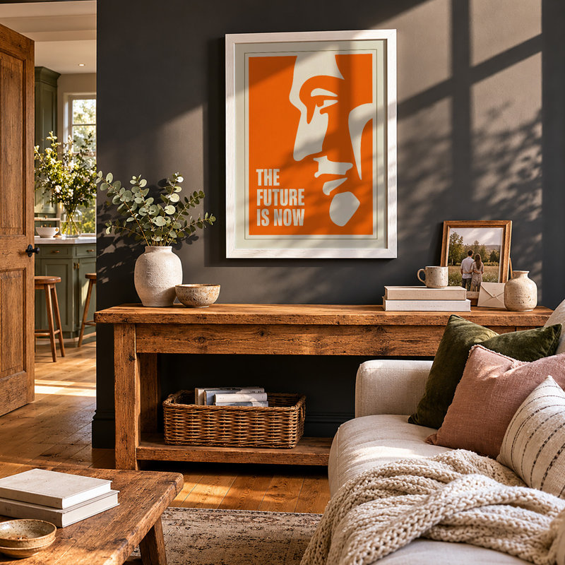 The Future Is Now Modern - Print, A3 - 42.0 x 29.7 cm, White