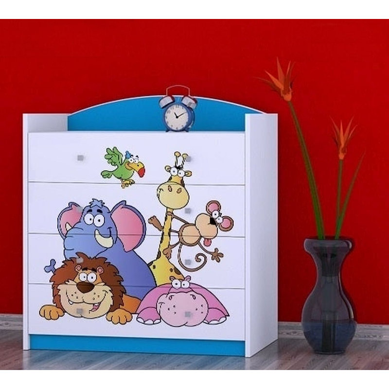 Newlon Kids 4 - Drawer Chest, Blue