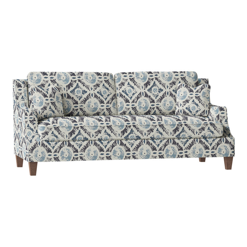Savannah Sofa, Walnut, Perigold Wittstock Indigo