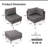 4 Pieces Sectional Seating Group With Cushions-359862111