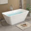 Baignoire de trempage autoportante en acrylique de 59 po x 29,5 po Harmony