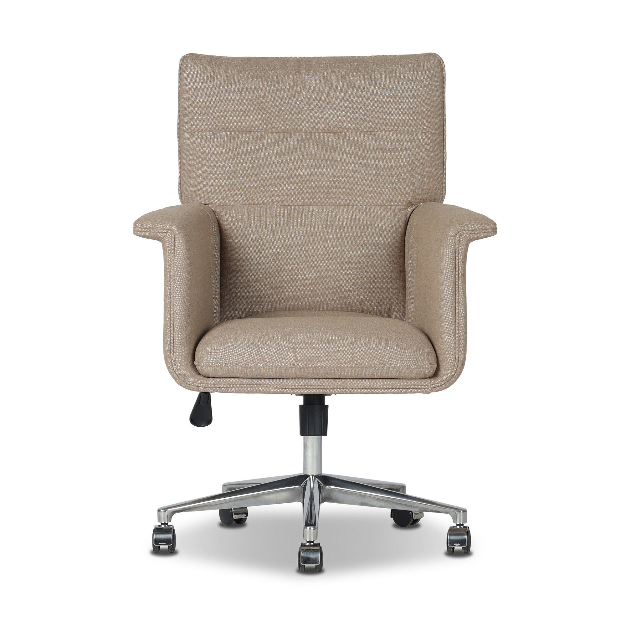 Erie Swivel Office Chair, Crypton Nomad Taupe Polyester