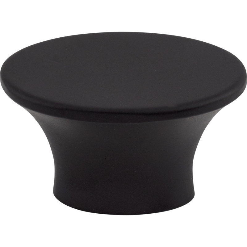 Edgewater 1 1/2" Length Oval Knob, Black