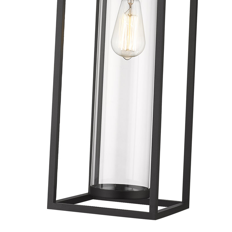 Lanterne suspendue d'extérieur à 1 lumière Belote 26,75 po Belote, Noir