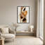 Tableau abstrait tourbillonnant en bronze et or métallisés sur toile-1089295713
