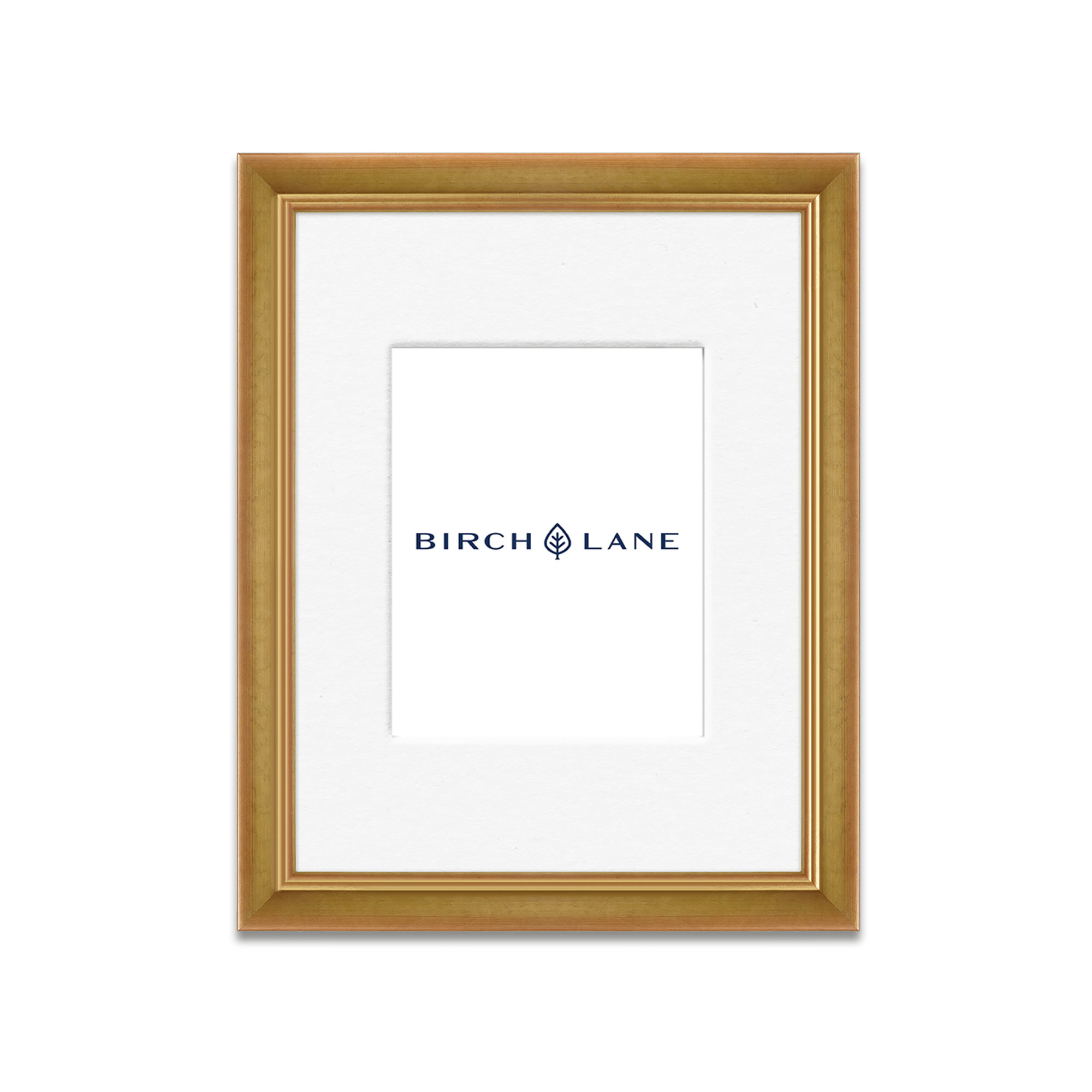Wood Picture Frame with Mat, Gold, 18" x 24"