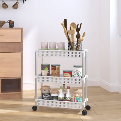 Wisner 62cm H x 52cm W Utility Cart with Wheels
