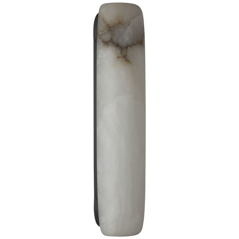 Kelly Wearstler Formosa 26" Linear Sconce, 19.75" H x 4.75" W x 3.25" D, Alabaster/Bronze, 1400 W