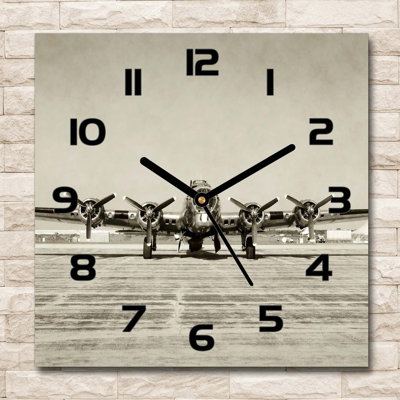 Glass Wall Clock