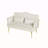 CREAM WHITE  2 SEATER SOFA